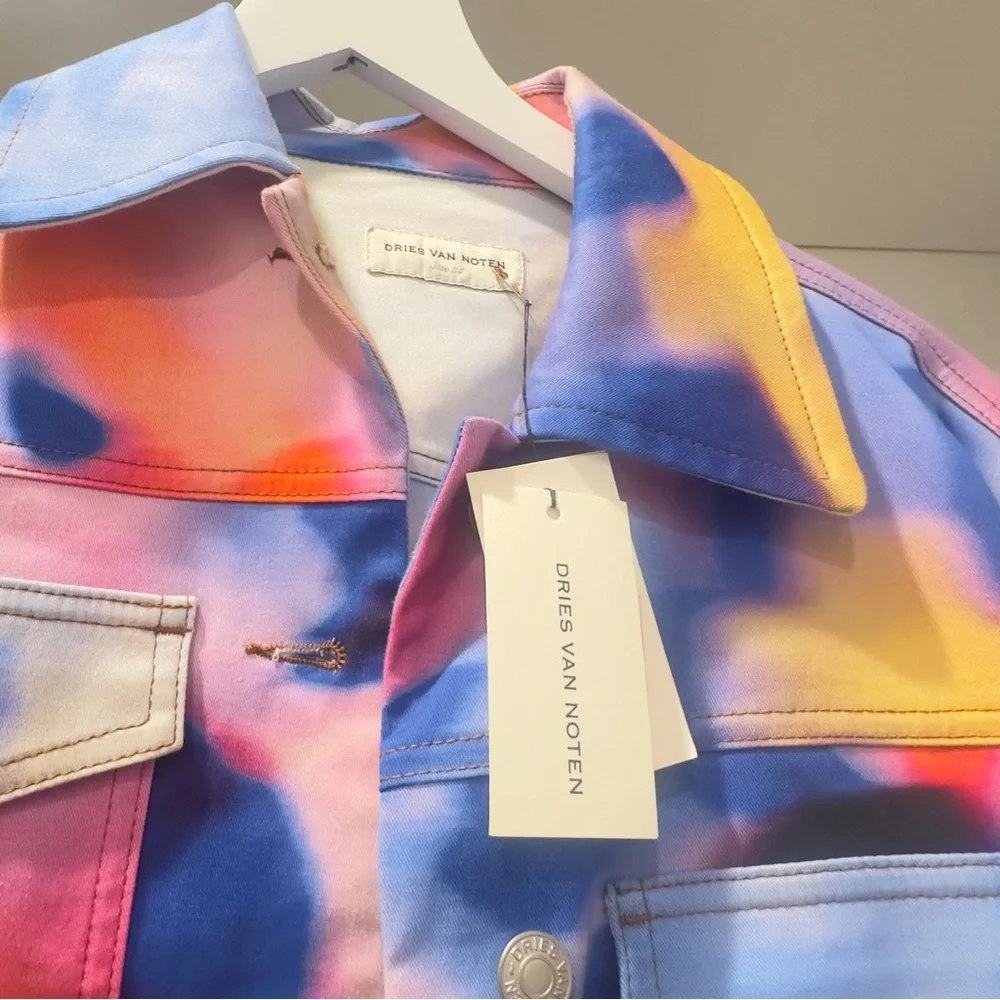 Dries Van Noten Multicolor Tie-Dye Jacket - Picture 4 of 5